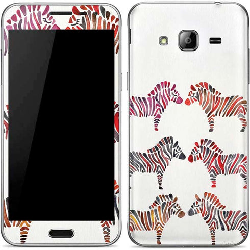 Cat Coq Rainbow Zebras Galaxy J3 Skin