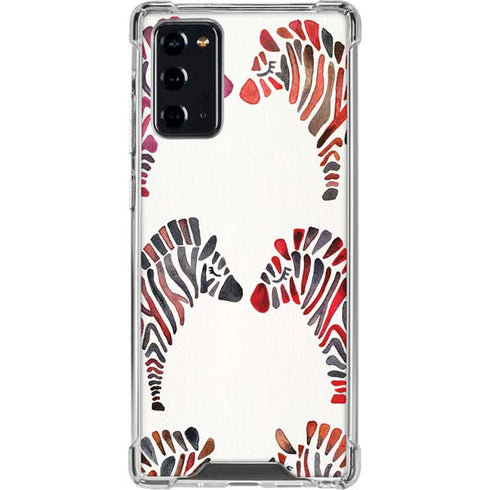 Cat Coq Rainbow Zebras Galaxy Note20 5G Clear Case