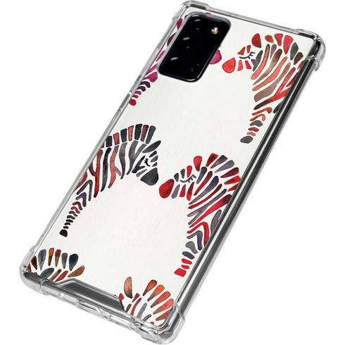 Cat Coq Rainbow Zebras Galaxy Note20 5G Clear Case