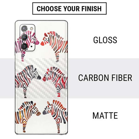 Cat Coq Rainbow Zebras Galaxy Note20 5G Skin