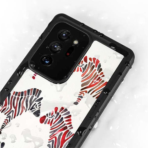 Cat Coq Rainbow Zebras Galaxy Note20 Ultra 5G Waterproof Case