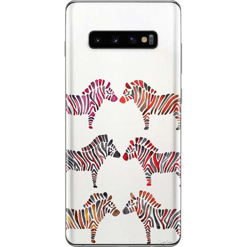 Cat Coq Rainbow Zebras Galaxy S10 Plus Skin