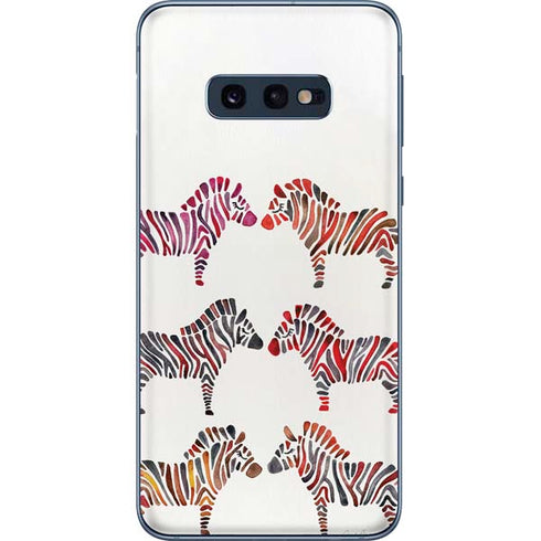 Cat Coq Rainbow Zebras Galaxy S10e Skin
