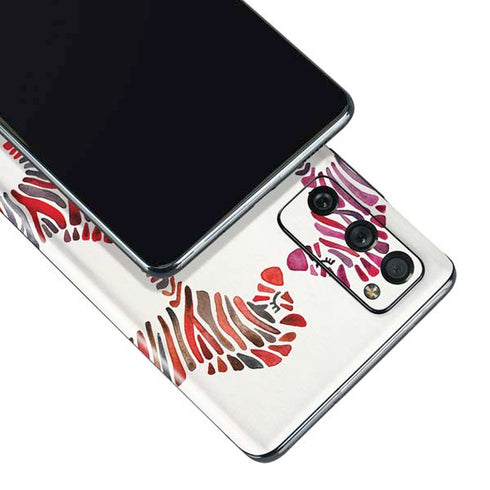 Cat Coq Rainbow Zebras Galaxy S20 Fan Edition Skin