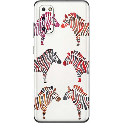 Cat Coq Rainbow Zebras Galaxy S20 Skin