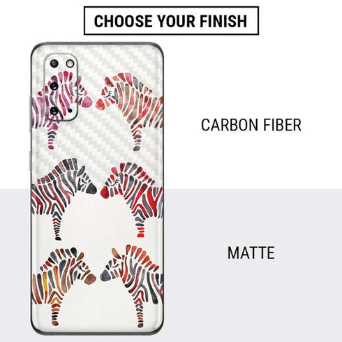 Cat Coq Rainbow Zebras Galaxy S20 Skin