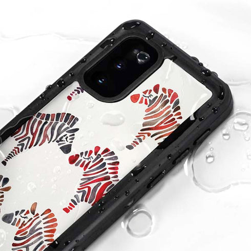Cat Coq Rainbow Zebras Galaxy S20 Waterproof Case