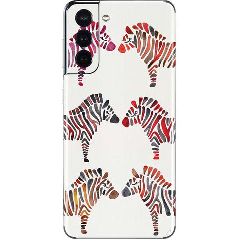 Cat Coq Rainbow Zebras Galaxy S21 5G Skin