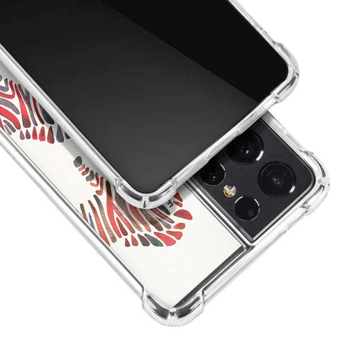 Cat Coq Rainbow Zebras Galaxy S21 Ultra 5G Clear Case