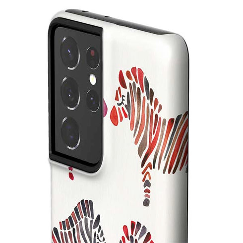 Cat Coq Rainbow Zebras Galaxy S21 Ultra 5G Pro Case
