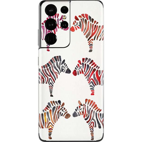 Cat Coq Rainbow Zebras Galaxy S21 Ultra 5G Skin