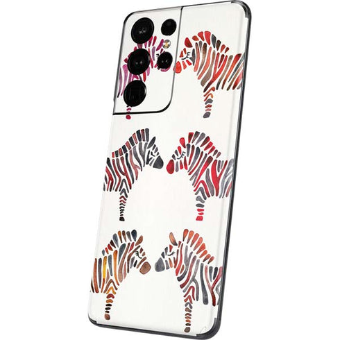 Cat Coq Rainbow Zebras Galaxy S21 Ultra 5G Skin