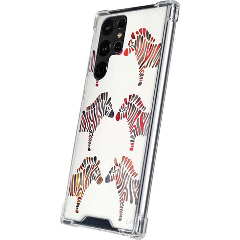 Cat Coq Rainbow Zebras Galaxy S22 Ultra Clear Case