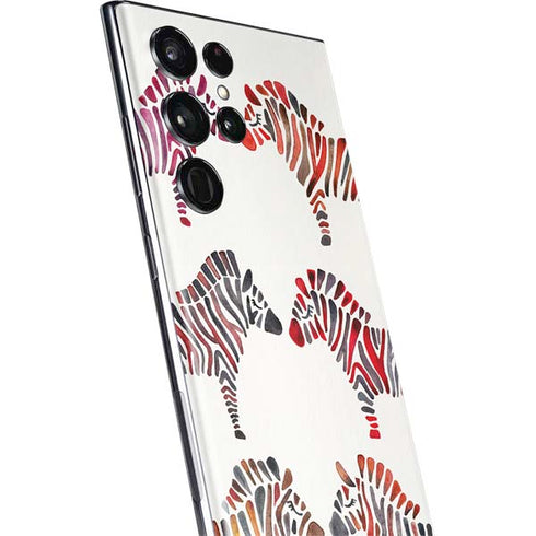 Cat Coq Rainbow Zebras Galaxy S22 Ultra Skin