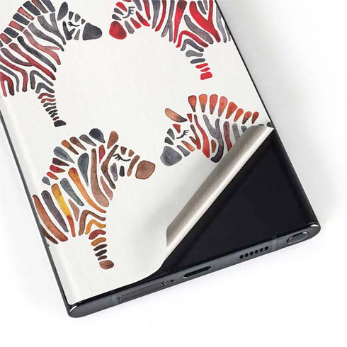 Cat Coq Rainbow Zebras Galaxy S22 Ultra Skin