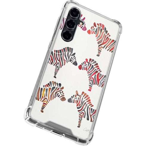 Rainbow Zebras by Cat Coq Galaxy S23 FE Clear Case