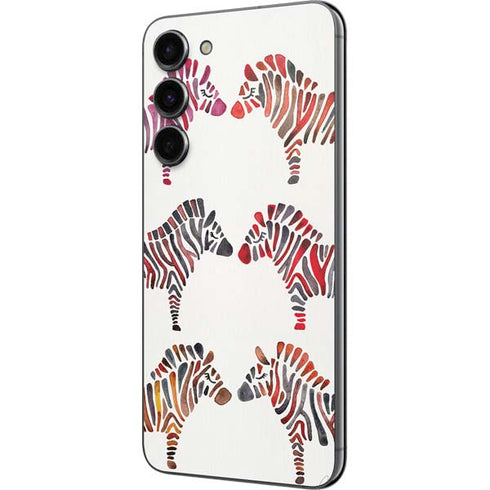 Cat Coq Rainbow Zebras Galaxy S23 Plus Skin