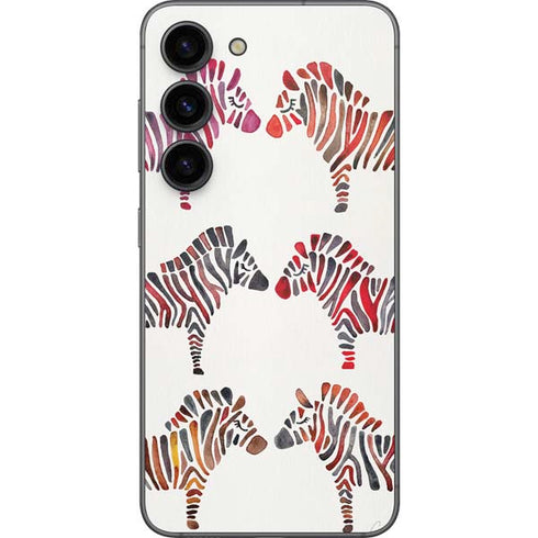 Cat Coq Rainbow Zebras Galaxy S23 Skin