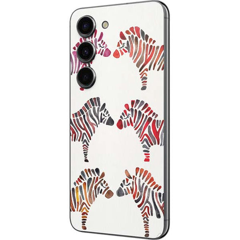 Cat Coq Rainbow Zebras Galaxy S23 Skin
