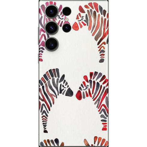 Cat Coq Rainbow Zebras Galaxy S23 Ultra Skin