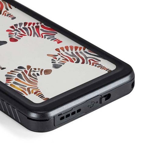 Cat Coq Rainbow Zebras Galaxy S23 Waterproof Case