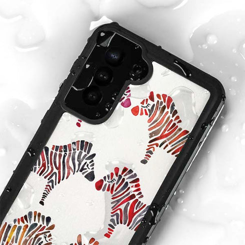 Cat Coq Rainbow Zebras Galaxy S23 Waterproof Case