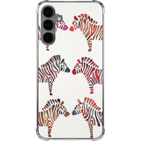 Rainbow Zebras by Cat Coq Galaxy S24 Plus Clear Case