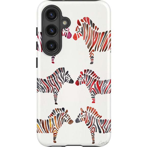 Rainbow Zebras by Cat Coq Galaxy S24 Plus Impact Case