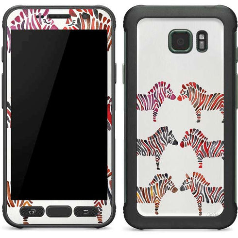 Cat Coq Rainbow Zebras Galaxy S7 Active Skin