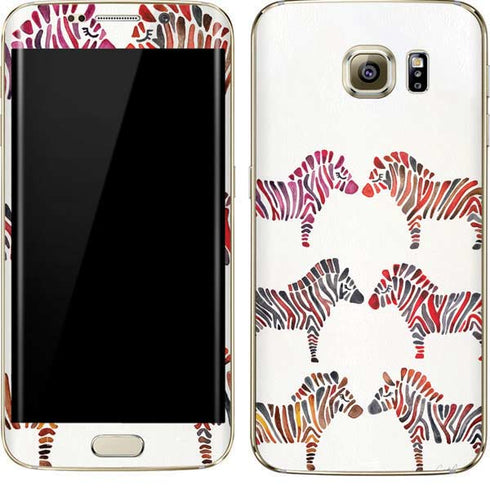 Cat Coq Rainbow Zebras Galaxy S7 Edge Skin