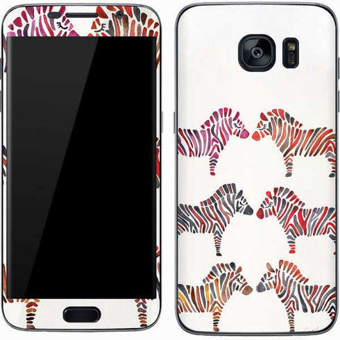Cat Coq Rainbow Zebras Galaxy S7 Skin