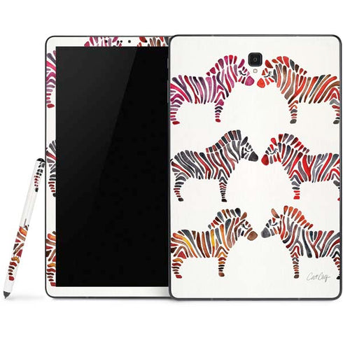 Cat Coq Rainbow Zebras Samsung Galaxy Tab Skin