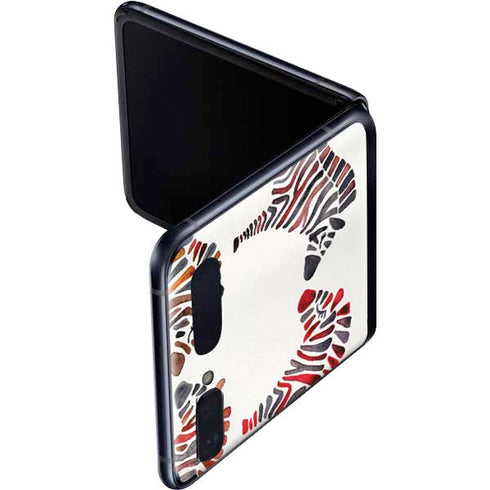 Cat Coq Rainbow Zebras Galaxy Z Flip Skin