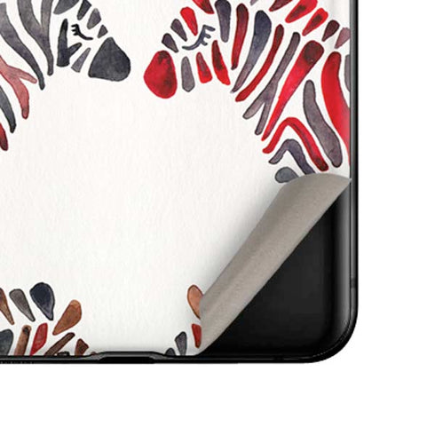 Cat Coq Rainbow Zebras Galaxy Z Flip Skin