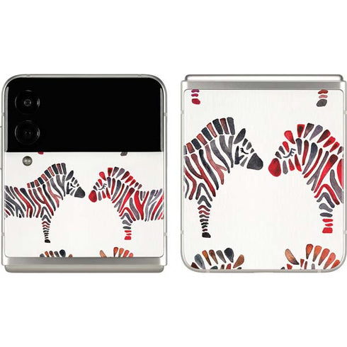 Cat Coq Rainbow Zebras Galaxy Z Flip3 5G Skin