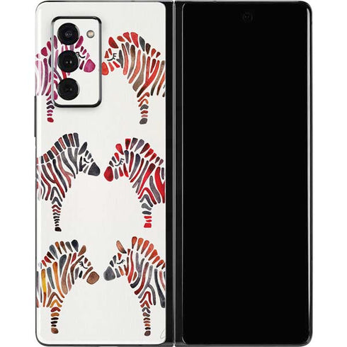 Cat Coq Rainbow Zebras Galaxy Z Fold2 5G Skin