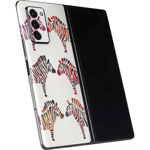 Cat Coq Rainbow Zebras Galaxy Z Fold2 5G Skin