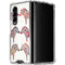 Cat Coq Rainbow Zebras Galaxy Z Fold4 5G Clear Case