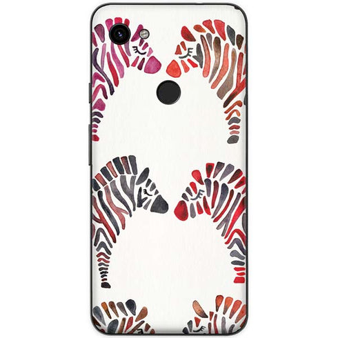 Cat Coq Rainbow Zebras Google Pixel 3a Skin