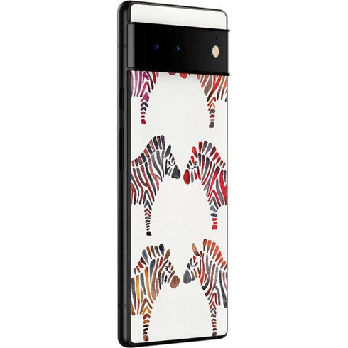 Cat Coq Rainbow Zebras Google Pixel 6 Skin