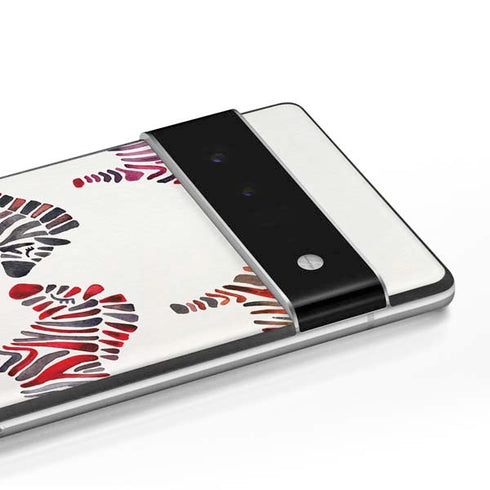 Cat Coq Rainbow Zebras Google Pixel 6 Skin