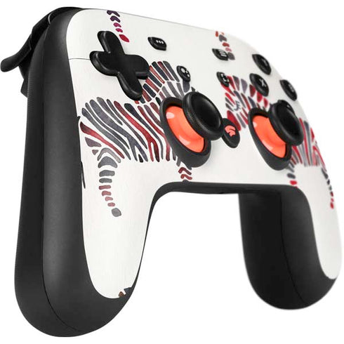 Cat Coq Rainbow Zebras Google Stadia Controller Skin