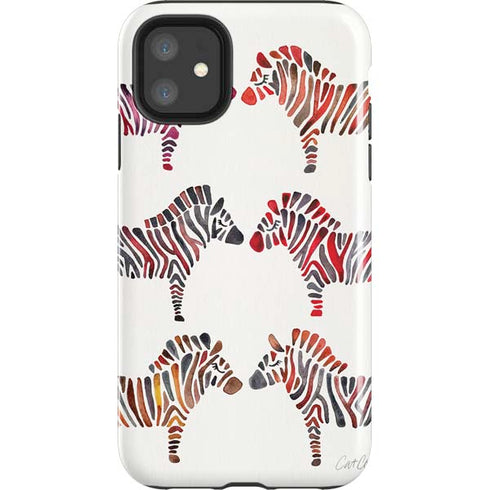 Cat Coq Rainbow Zebras iPhone 11 Impact Case