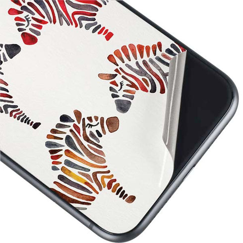 Cat Coq Rainbow Zebras iPhone 11 Skin