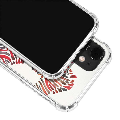 Cat Coq Rainbow Zebras iPhone 12 Clear Case