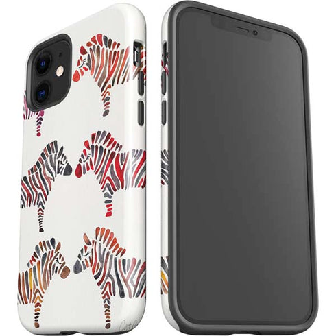 Cat Coq Rainbow Zebras iPhone 12 Impact Case