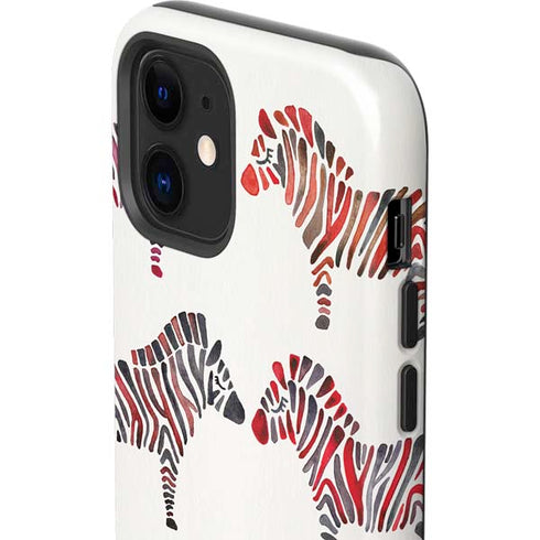 Cat Coq Rainbow Zebras iPhone 12 Mini Impact Case