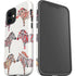 Cat Coq Rainbow Zebras iPhone 12 Mini Impact Case