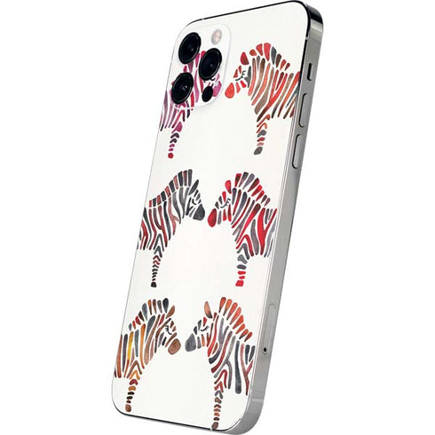 Cat Coq Rainbow Zebras iPhone 12 Pro Skin