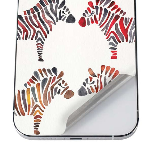 Cat Coq Rainbow Zebras iPhone 12 Pro Skin